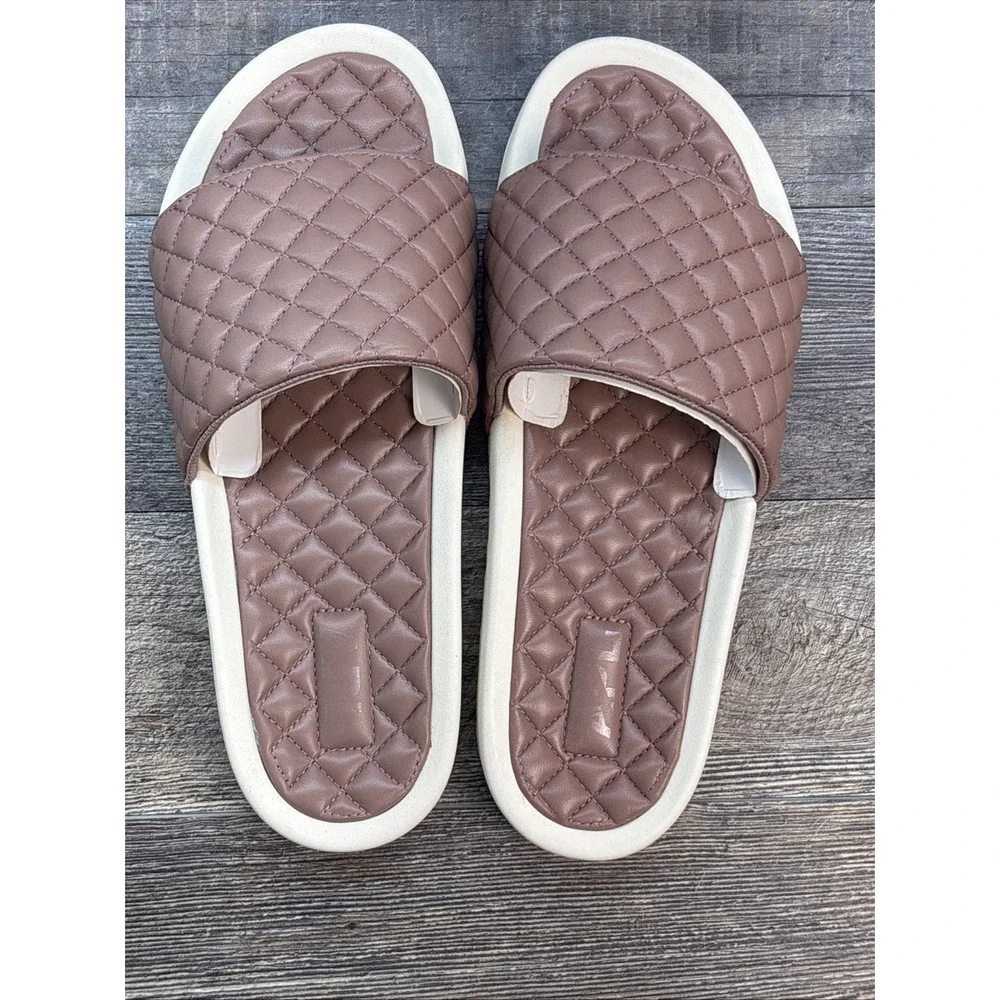 APL‎ Slides Men's 10 Lusso Mauve Beachwood/Pristine Leather Sandals NEW